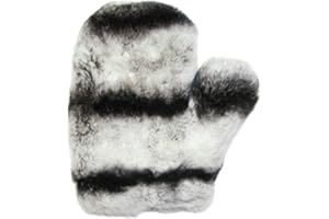 FURSNEWYORK Full Skin Rex Chinchilla Love Massage Mitten-One Piece
