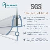 HNNHOME Bath Shower Screen Door Seal Strip 4-6mm Glass up to 14mm Gap 870mm view 9
