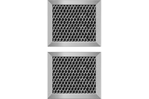 LUBIYACK 2Pcs Microwave Charcoal Filter Replacement for 8206230A, Maytag and Whirlpoo Microwave Filter Replacement 5.35" x 5.03" Air Carbon Filter