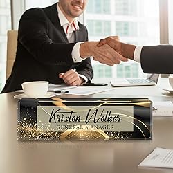Custom Office Name Plate for Desk - Desk Name Plate
