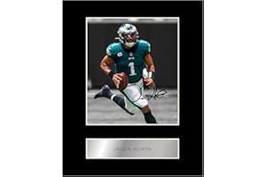 Jalen Hurts Pre Printed Signature Signed Mounted Photo Display #11 Printed Autograph Picture