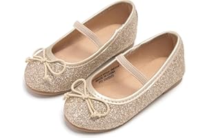 Kolan Toddler Little Girls Mary Jane Ballet Flat Dress Shoes