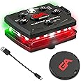 Guardian Angel Micro Series Safety Lights, Beacon Device (Red Front & Green Rear) | Rechargeable, Magnetic & Hands-Free Wearable LED Light for Dog Walking, Cycling, Camping & Kayak