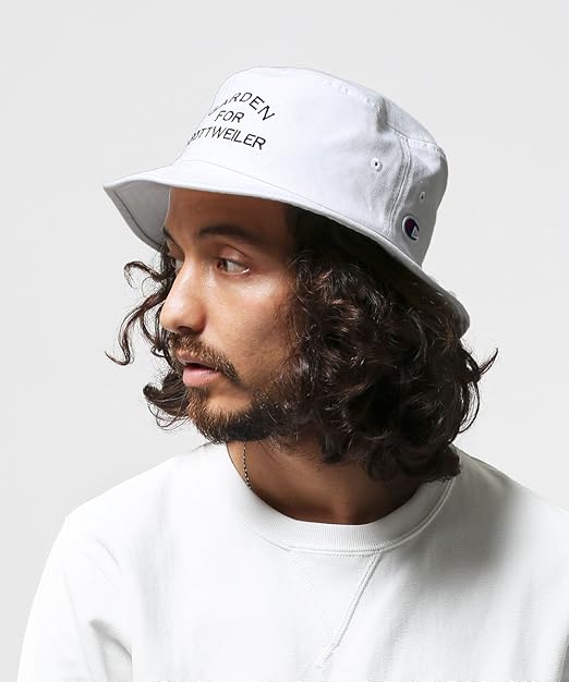 Amazon ナノ ユニバース Nano Universe チャンピオン別注 バケットハット F ホワイト Nano Universe Nuc ハット 通販