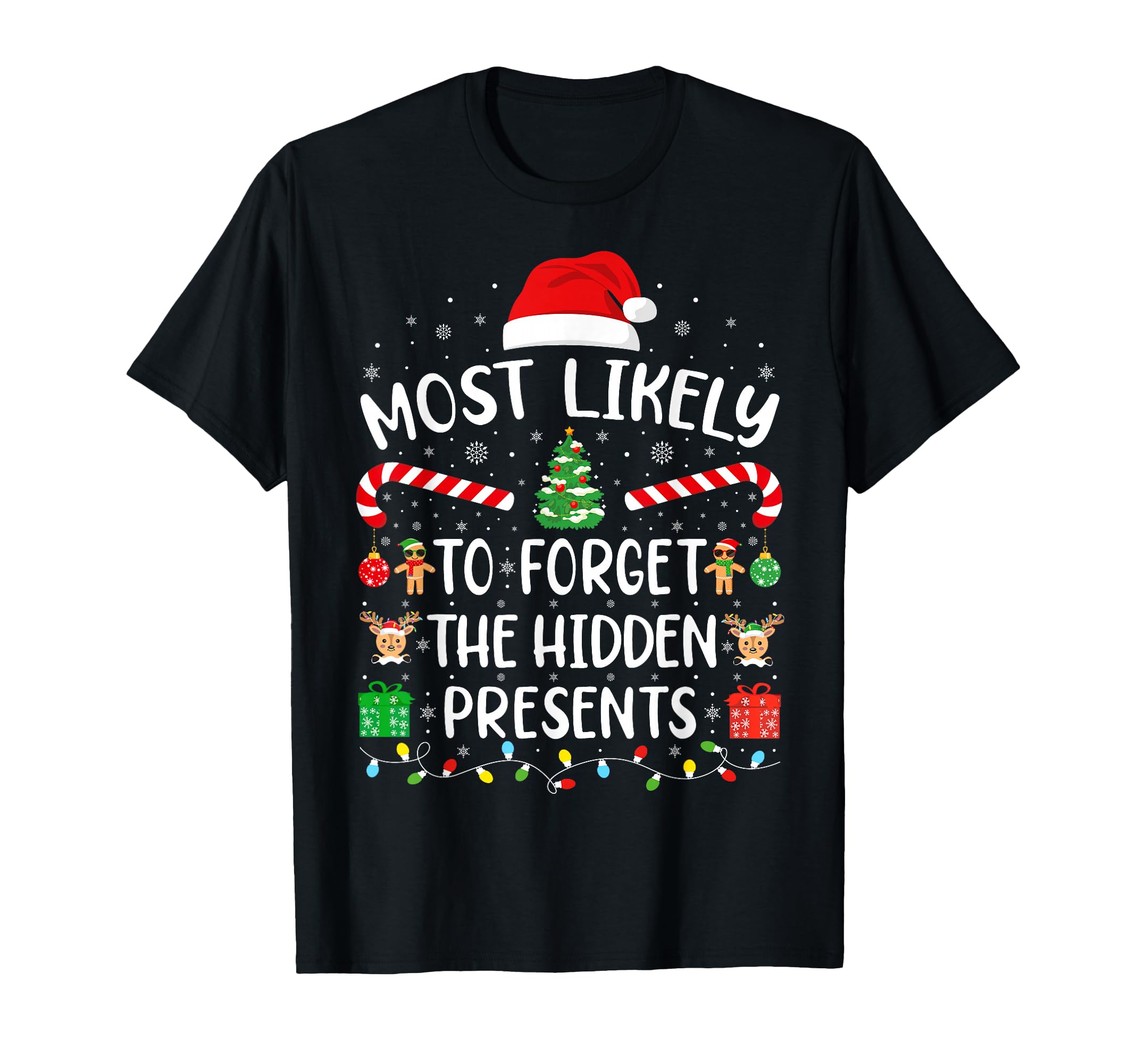 Photo 1 of "Most Likely to Fart on Santa's Lap" T-Shirt - small