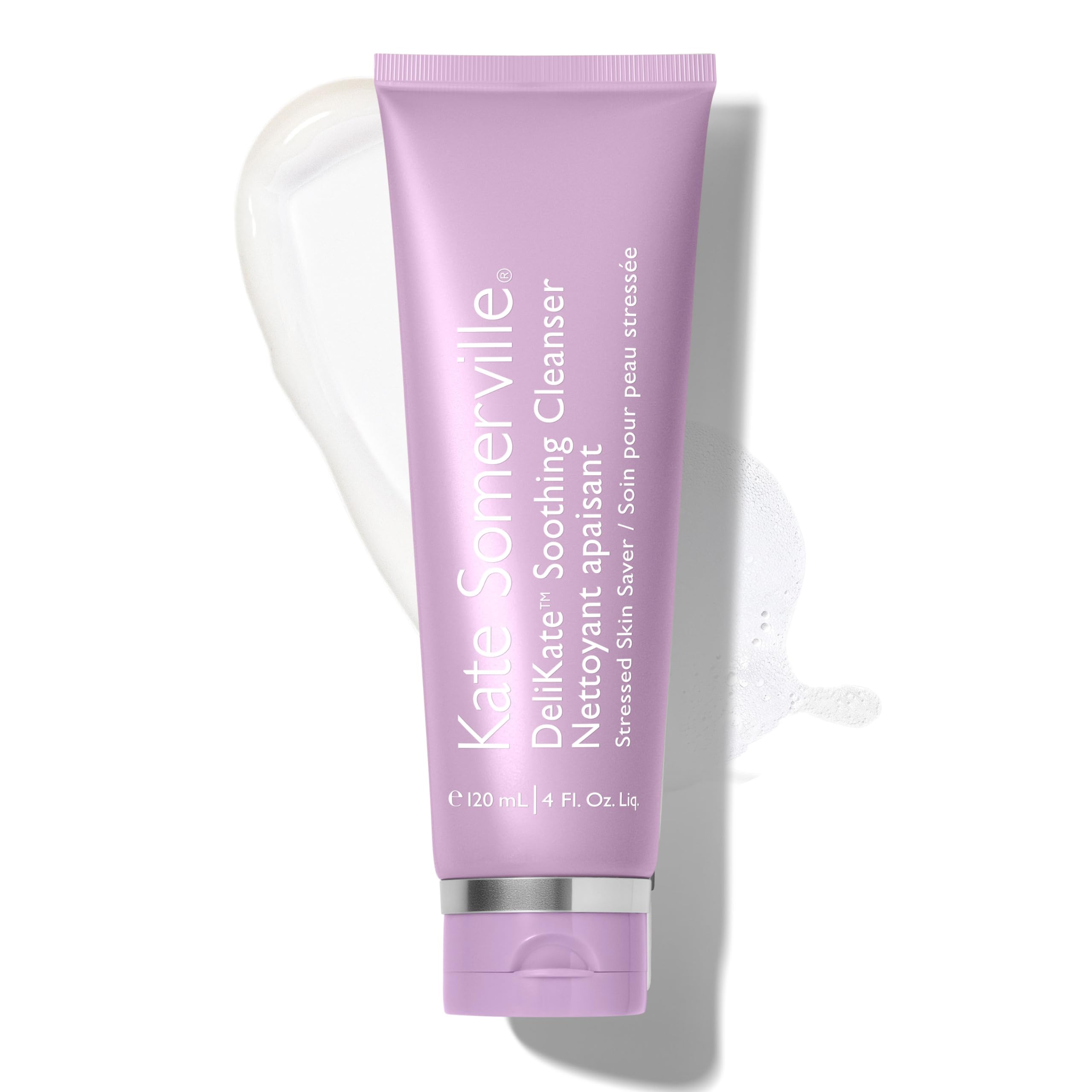 Kate Somerville DeliKate Soothing Cleanser – Clinically Proven Hydrating Face Wash, Tightness and Redness Relief for Stressed or Sensitive Skin, 120 mL