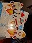 6 Piece Outer Space 3D Table Centerpieces - Rocket Spaceship Paper Cutouts For Party Decor - View #2