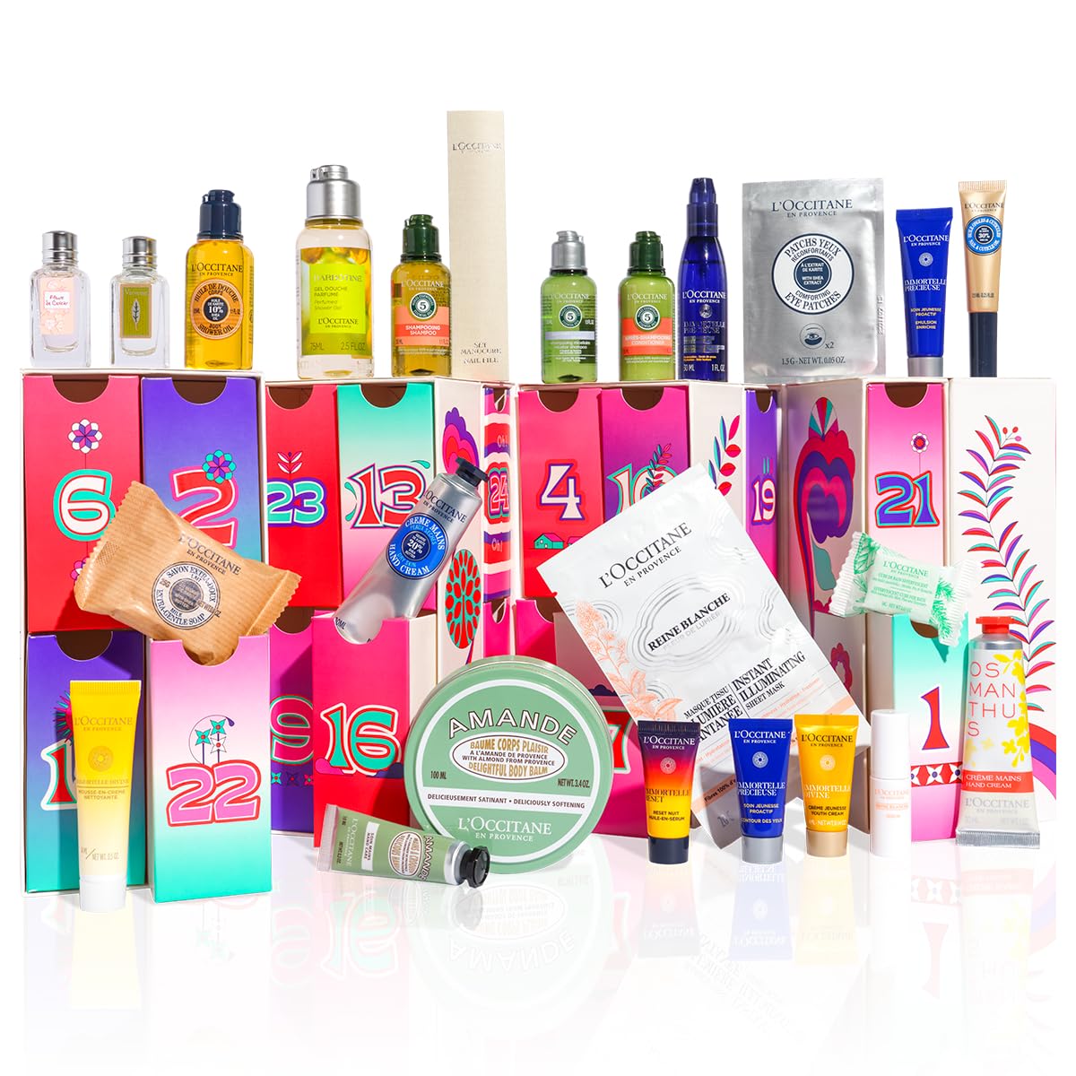 L'Occitane 24 Days Of Beauty Premium Holiday Advent Calendar: Gift the Best of what L'Occitane has to Offer your Skin, Body, Hair, Hands and More