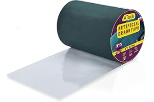 ATack Artificial Grass Tape, 6-Inch by 32-Feet, Self-Adhesive Synthetic Grass Joining Seaming Tape – Ideal for Outdoor, Patio, and Lawn Artificial Grass Carpet Tape