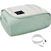 Grounding Blanket, Conductive Silver Fiber Grounding Throw with Earth Connection, Soft Cozy Fleece Blanket, Includes Grounding Cord(Blue,50 * 60in)