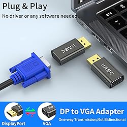 IIABC DisplayPort to VGA Adapter 1080P