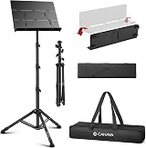 CAHAYA Foldable Music Stand 170cm Height Matte Black with Bag