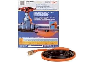 Easy Heat AHB-115 Cold Weather Valve and Pipe Heating Cable, 15-Feet,Black