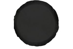 Moonet PVC Leather Spare Tire Wheel Cover for Car Truck SUV Camper Trailer Universal Fit RV JP FJ, R15 Black (for Overall Wheel Diameter 27-29 inch)
