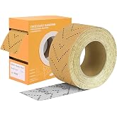 BFZRDT 120 Grit Wet Dry Hook and Loop Sandpaper Roll, 2-3/4" Wide 13 Yard | Polyester film backing, water and oil resistant anti-clogging, aluminum oxide abrasive, for automotive metal wood sanding