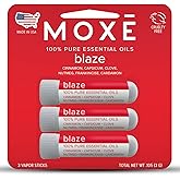 MOXE Blaze Nasal Stick | Calming Comfort + Mental Balance | Thieves Oil Inhaler Provides Soothing Spicy Sensation | Aromatherapy Inhaler with 100% Pure Essential Oils, Frankincense (3 Pack)…