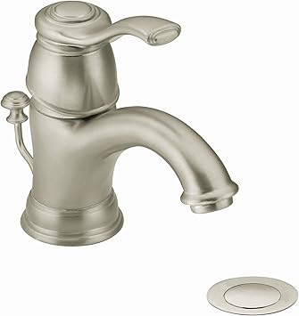 Moen 6102bn Kingsley One Handle Traditional Bathroom Sink Faucet
