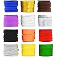 Mandala Crafts Maxi Piping Bias Tape with Welting - Assorted Colors Trim for Sewing - 1/2 Inch 5 x 12 Yards Lip Cord Trim