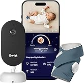 Owlet Dream Duo (3rd Gen) – Smart Baby Monitor with Sock & HD Video Cam, Tracks Pulse Rate, Oxygen Trends & Sleep, 2K HD Vide