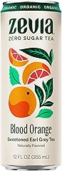 ZEVIA Organic Sweetened Blood Orange Black Tea, 12 FZ