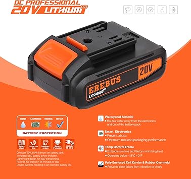 EREBUS USAYWD6001-1 Power Drill Drivers product image 5