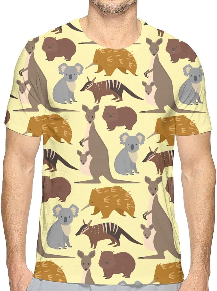 Boys Australia Wild Animals Athletic 3D Creative Print TShirt Short Sleeve Tees,S Amazon.co.uk