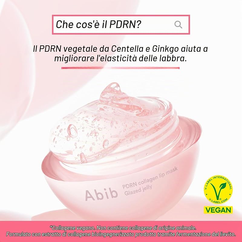 Al Collagene Pdrn Glazed Jelly, Balsamo Per Labbra, Maschera Per Dormire Durante La Notte, Trattamento Idratante Per Labbra Screpolate E Secche, 0,38 Fl Oz — foto 5 di 8