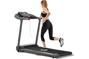 UMAY Treadmill with Auto Incline, Foldable Treadmills for Home, 18.5" Wider Belt，3.0 HP, 9.3MPH, 320lbs Capacity