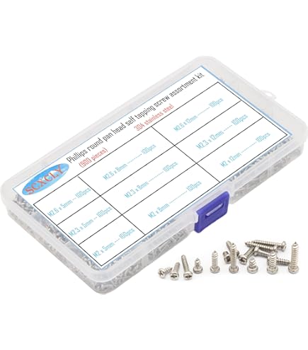 Aazon.co: Xuteuk 1095PCS Self Tapping Screws Assortent Kits Xuteuk #8#10 Self Tapping - View #12
