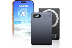 AI Voice Recorder, Portable Note Voice Recorder with 64GB, App Control, AI Transcribe & Summarize, Support 81 Languages, 640m