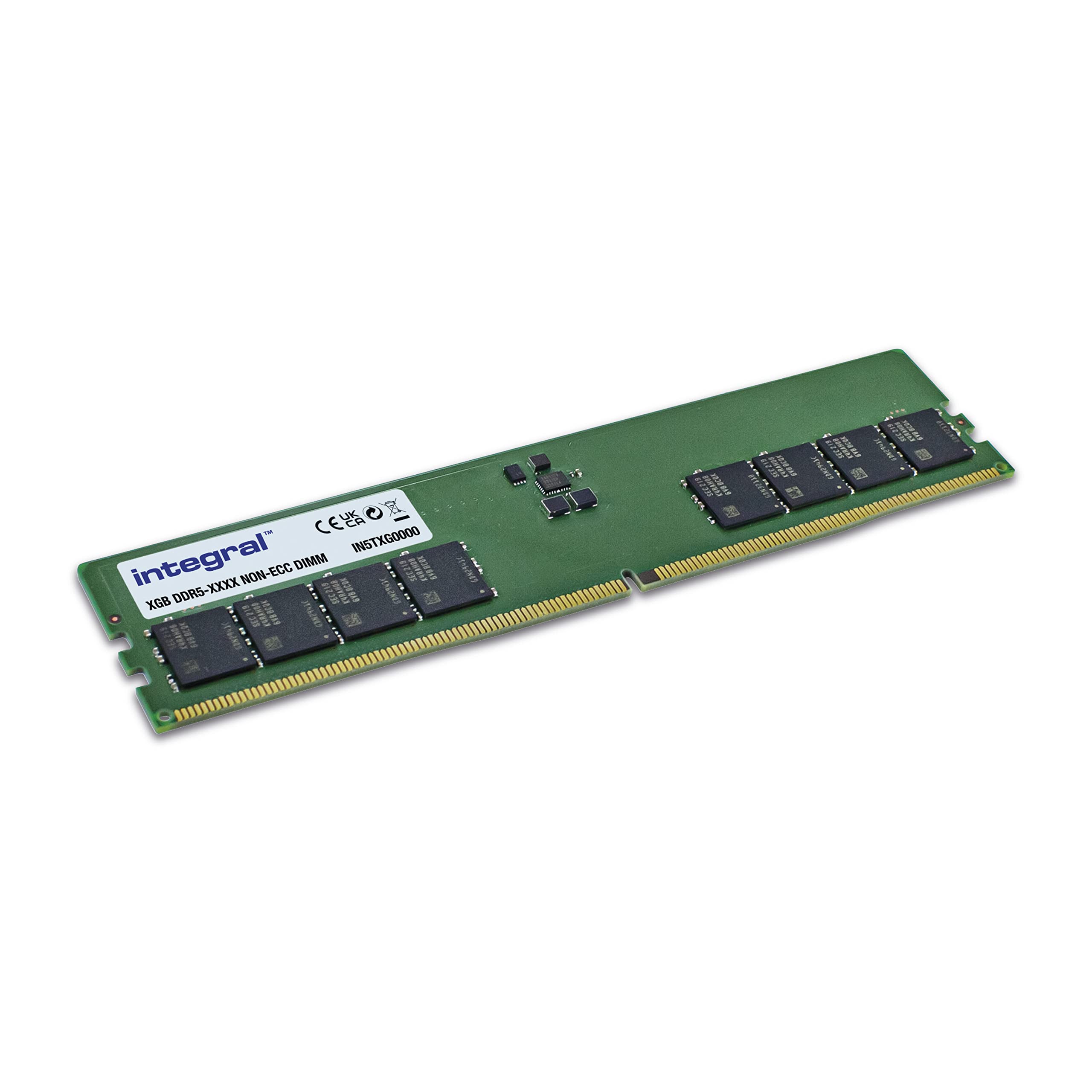 Integral 32GB DDR5 RAM 4800MHz DIMM PC Desktop Computer Memory Module