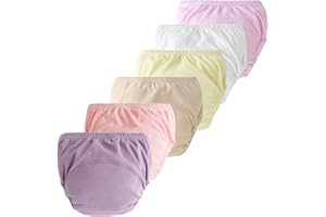 Happy Cherry Baby Training Underpants Soft Cotton Absorbent Toddler Potty Trained Pants for Boys and Girls 6-Pack