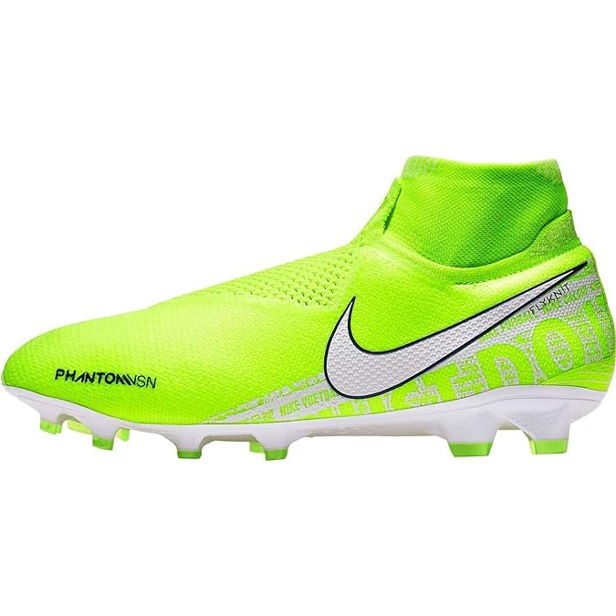 Buy Nike Phantom Vision Elite Dynamic Fit FG Soccer Cleats (M4/W5.5, Volt/White) at Amazon.in