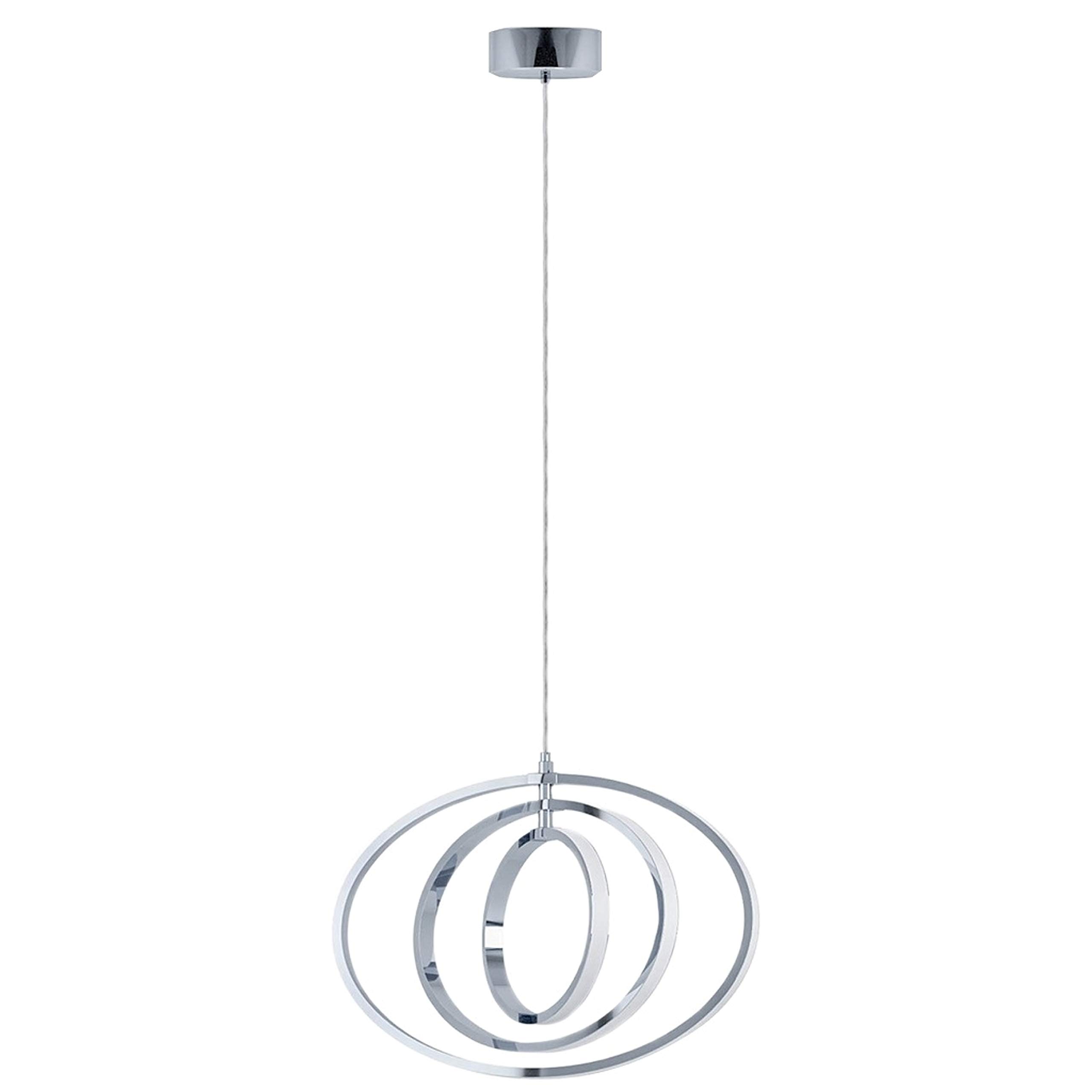 Eglo Pausia Pendant Light Steel 18 W, Chrome