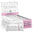 Truvani Plant Based Snack Bars | Oatmeal Chocolate Chip 12 Pack | 6g Protein | USDA Organic and Vegan | The Only Bar | Dairy, Soy, and Gluten Free | Individually Wrapped