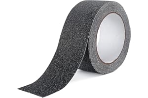 Reniteco Anti Slip Traction Tape - 2" x 16.5Ft, Black - Enhance Safety on Wet Surfaces - Perfect for Stairs, Showers, Bathtubs