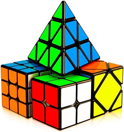 Toy Arena Rubiks Rubix Cube 2X2 3x3 Pyraminx Triangle and Skewb Cube High Speed Magic Rubic Brainstorming Puzzle Cubes Combo Game Toy