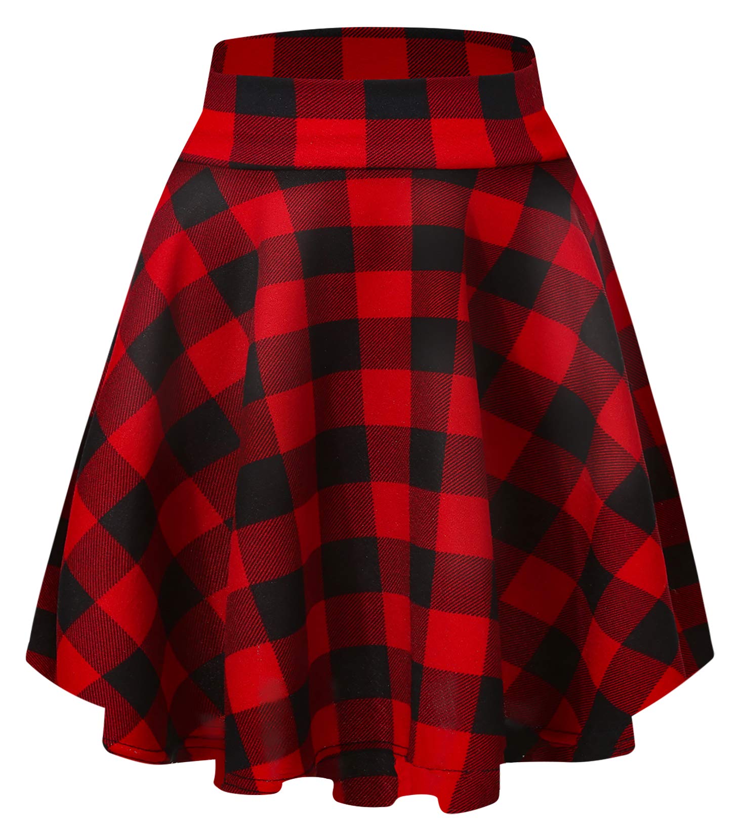 Stretchy Flared Midi Skirt