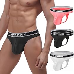 ZONBAILON Men's Thong Underwear Pack Sexy G Strings