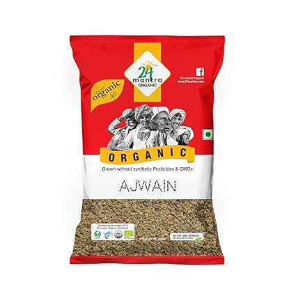 24 Mantra Organic Ajwain/ Carom Seeds, 100g