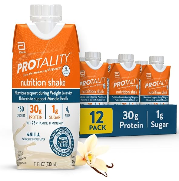 PROTALITY VANILLA NUTRITION SHAKE | 30G PROTEIN, 1G...