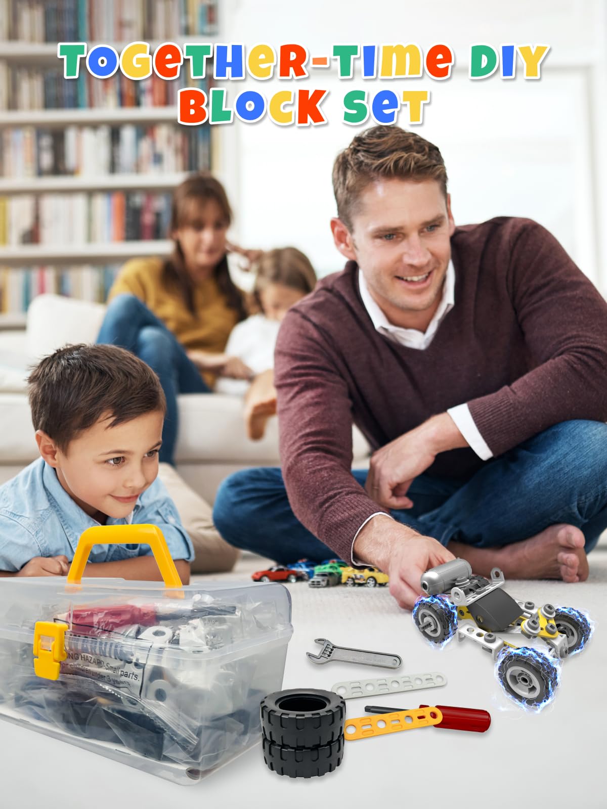 STEM Toys for 5 6 7 8+ Year Old Boy,10 in 1 Electric Building Toys for Kids Ages 4-8 5-7 6-8, Educational Racing Construction Science Kit for Boys 4-6 8-10, Creative Games Fun Birthday