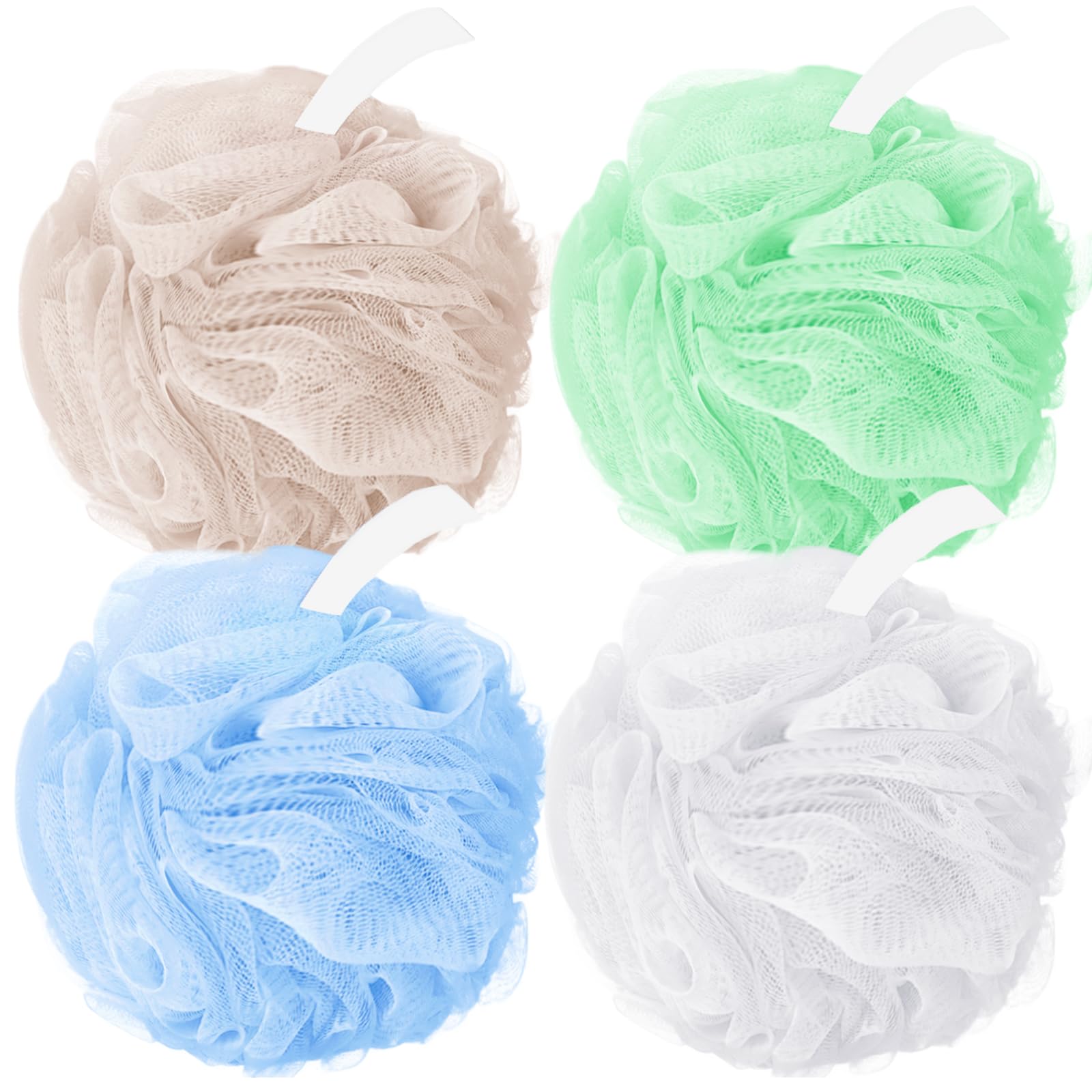 Photo 1 of Amazerbst loofah,4 Pack Shower loofah loofah Sponge,50g Bath Sponge Body Scrubber for Women and Men