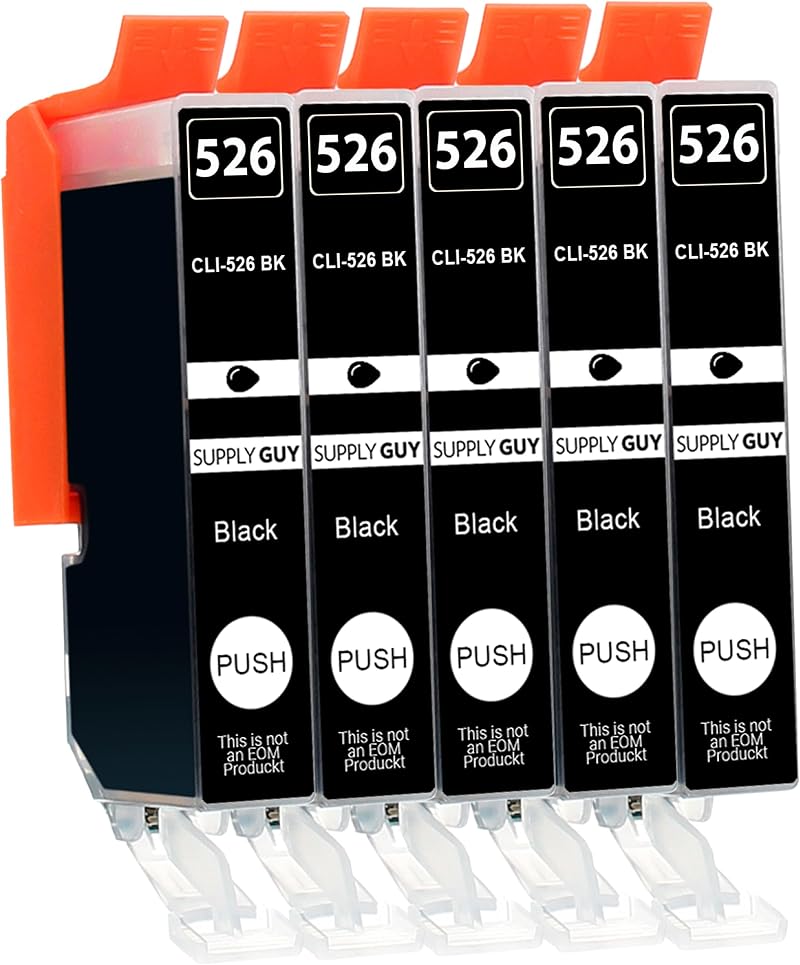 Supply Guy 5x Black Ink Cartridges Compatible Canon CLI-526 for PIXMA IP MG MX