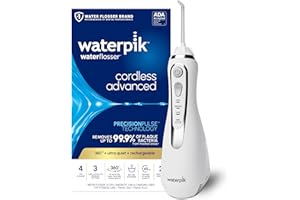 Waterpik Cordless Advanced 2.0 Water Flosser for Teeth, Gums, Braces, Dental Care with Travel Bag & 4 Tips, CDA Validated, Wa