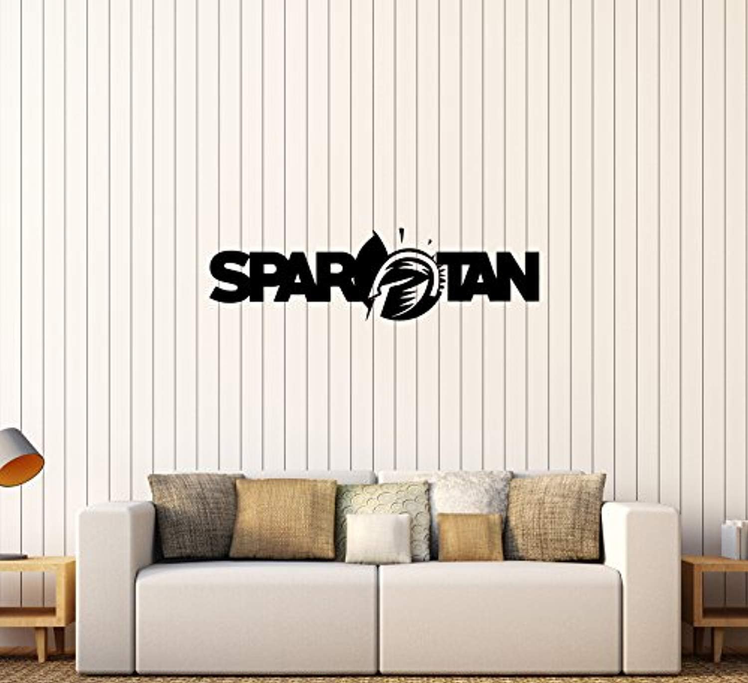 Amazon Com Firstdecals Wall Decal Sparta Word Power Inscription Spartan Mural Vinyl Sticker Hf1117 Home Kitchen
