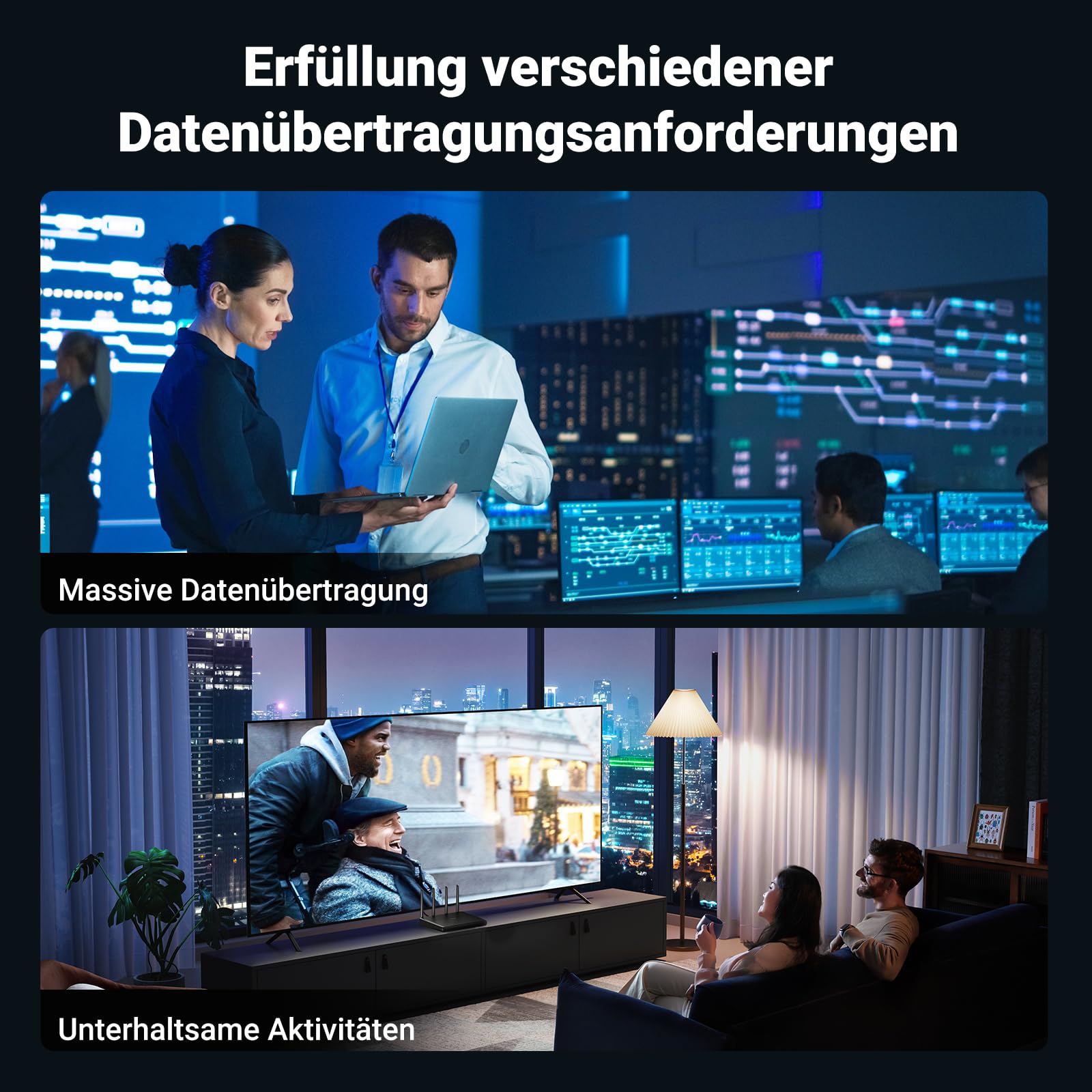 UGREEN Cat 8 LAN Kabel 10meter 40Gbps Netzwerkkabel 2000MHz Ethernet Kabel POE RJ45 falch Kabel kompatibel mit PS5/4 Router Switch Steam Deck (10M) 3