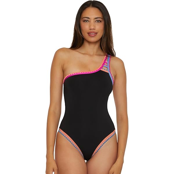 Seafolly Women's Active Deep V Plunge Maillot One Piece Swimsuit