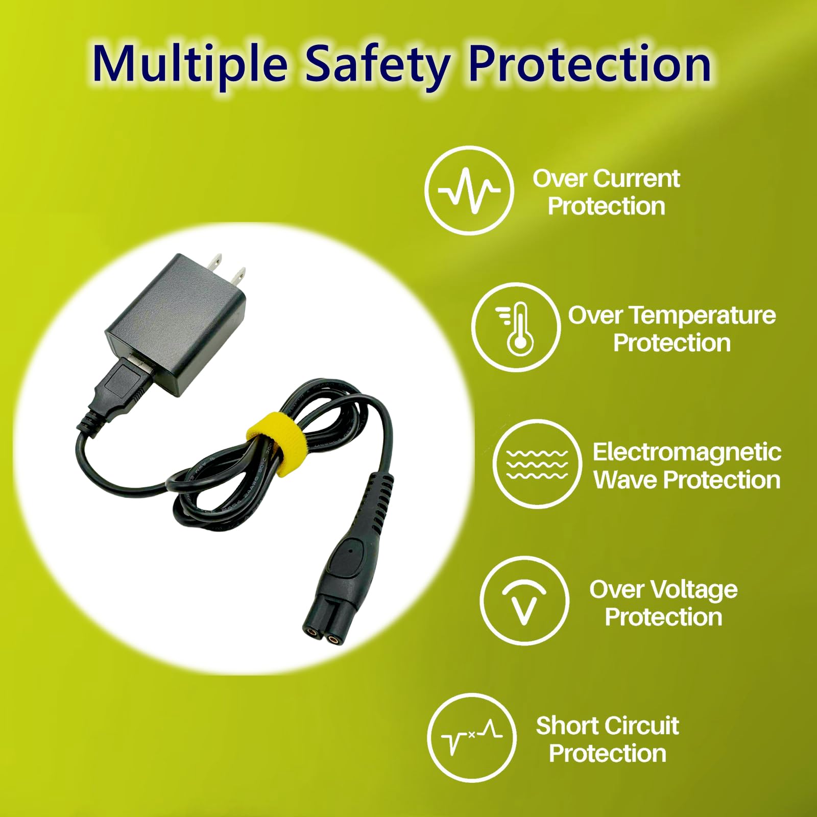 Replacement Charger Cable For Philips Norelco MG5910/49 & OneBlade QP2724 Trimmers - 3.3FT USB Cable