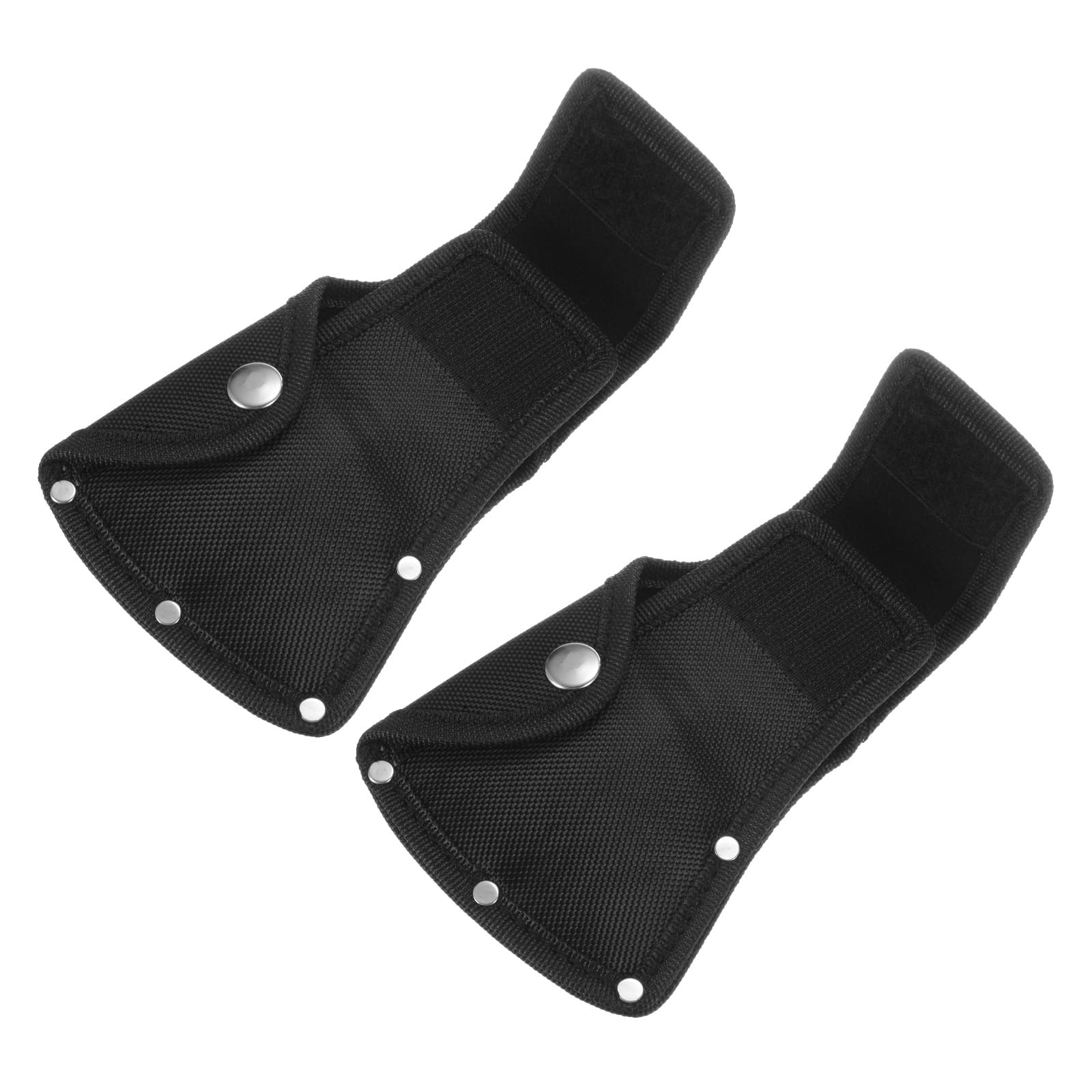 M METERXITY 2-Pack Hatchet Sheath, Thickened Axe Sheath for 1.25LB Axe, Double Snap Axe Head Cover Portable for Outdoor Hiking/Outdoors Work Hatchet Blade Protector Hatchet Cover [Black]